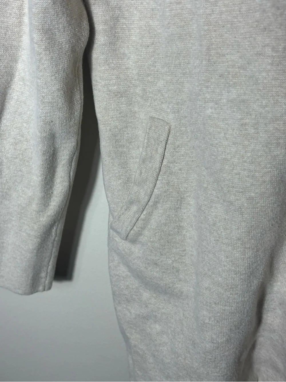 J.Crew Open Front Cardigan Sweater Jacket Blazer Knit Beige M